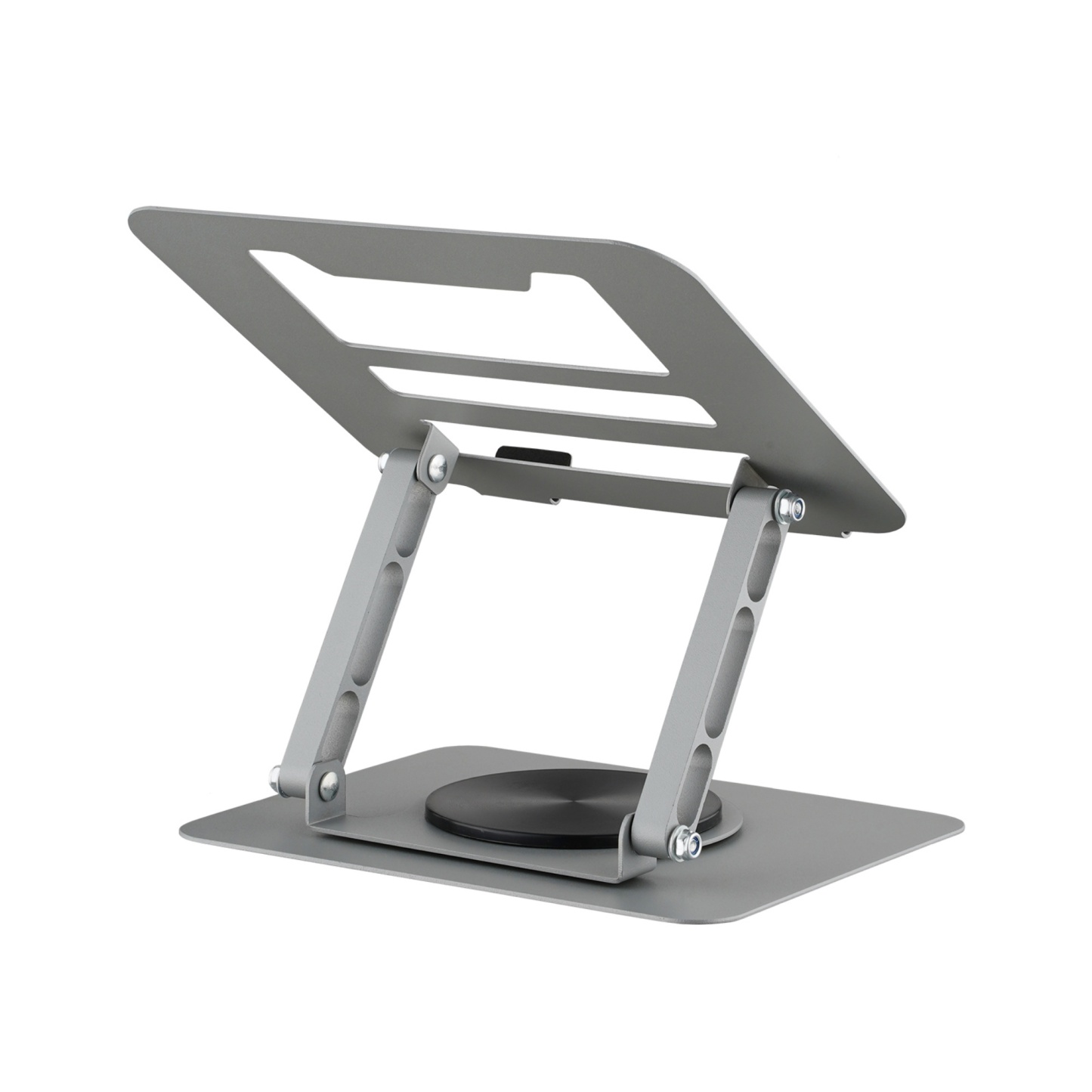 Adjustable Table Desk Tablet iPad Stand Holder 360° Swivel Foldable Home Office Laptops Monitor Riser Grey/Black