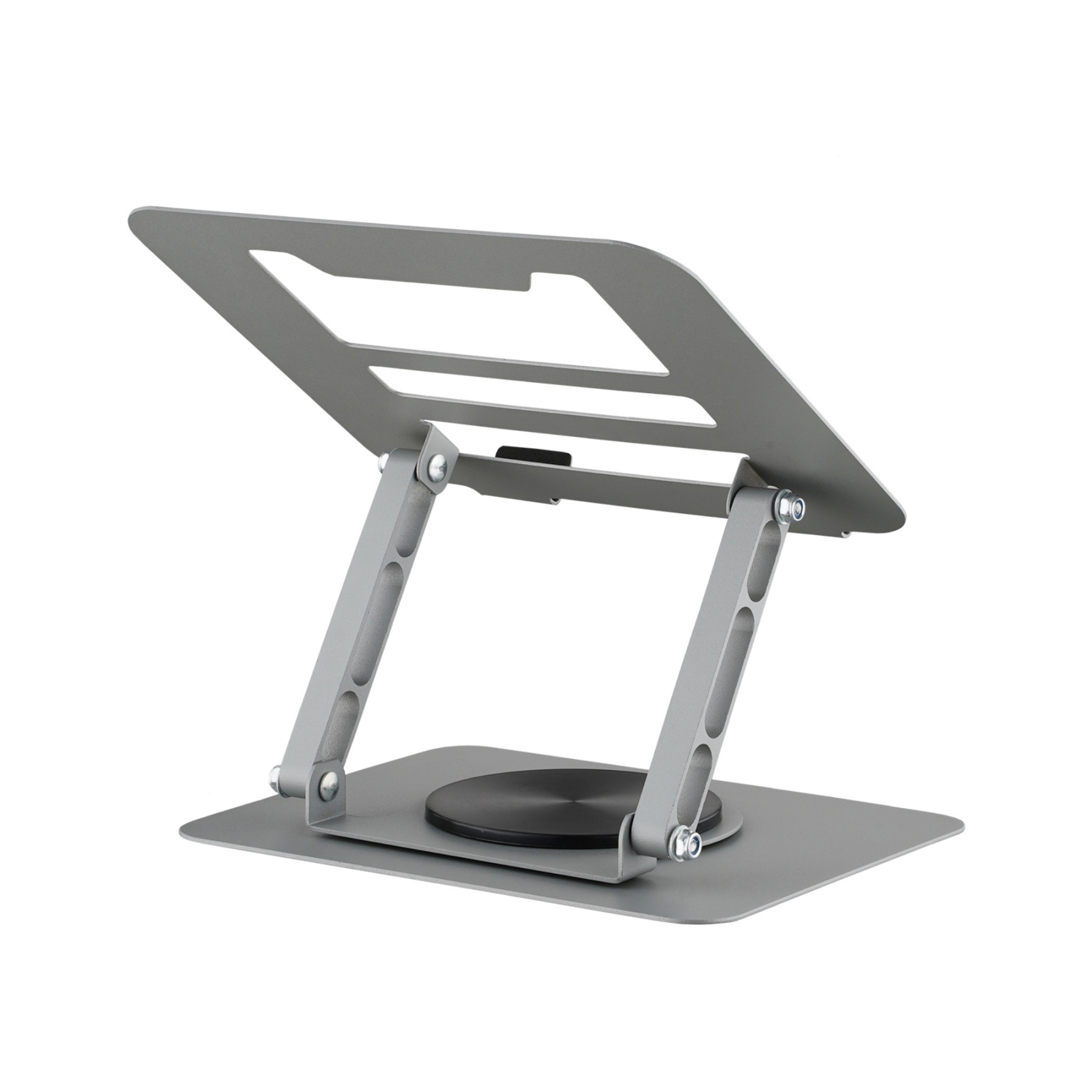 Adjustable Table Desk Tablet iPad Stand Holder 360° Swivel Foldable Home Office Laptops Monitor Riser Grey/Black
