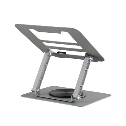 Adjustable Table Desk Tablet iPad Stand Holder 360° Swivel Foldable Home Office Laptops Monitor Riser Grey/Black