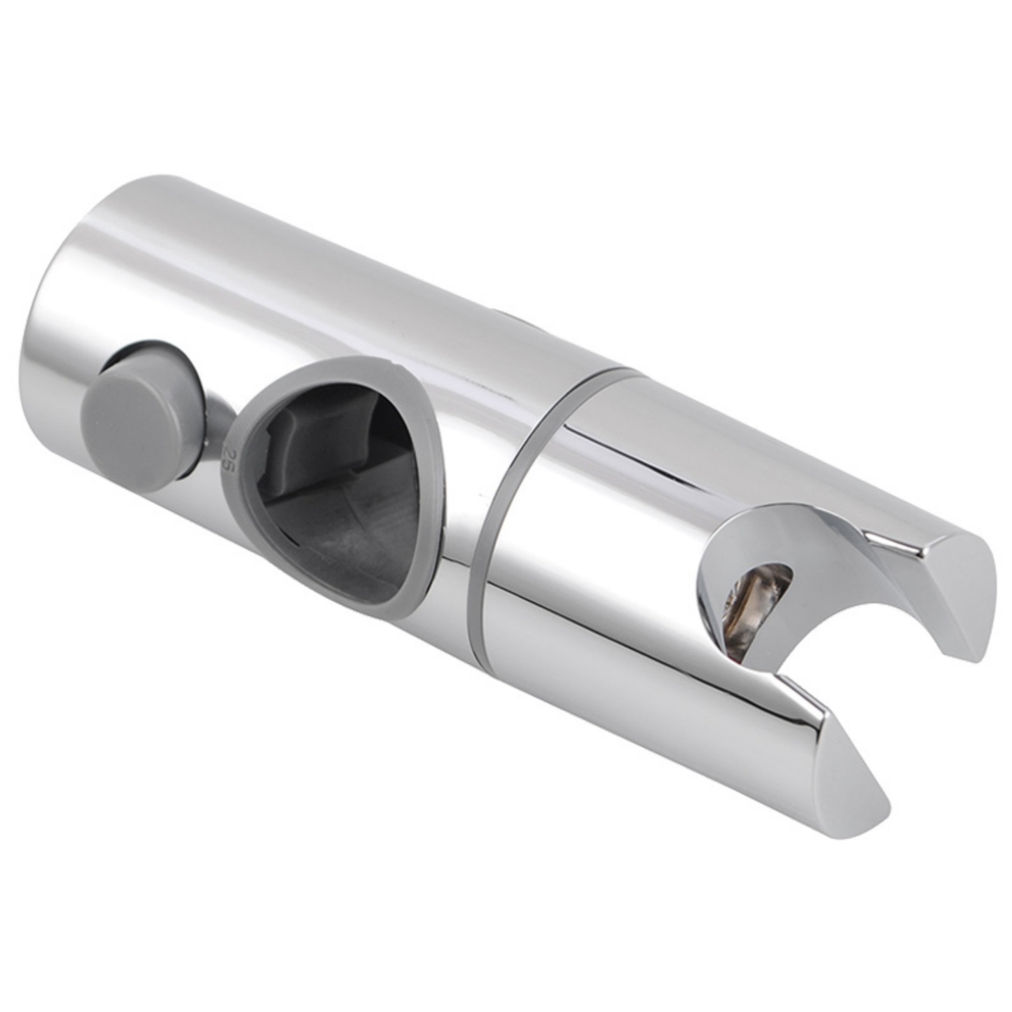 Bathroom Wall Mounted Round Gooseneck Adjustable Twin Shower Rail Body Wall Arm Shower Hose Diverter Sliding Rail Chrome/Matte Black