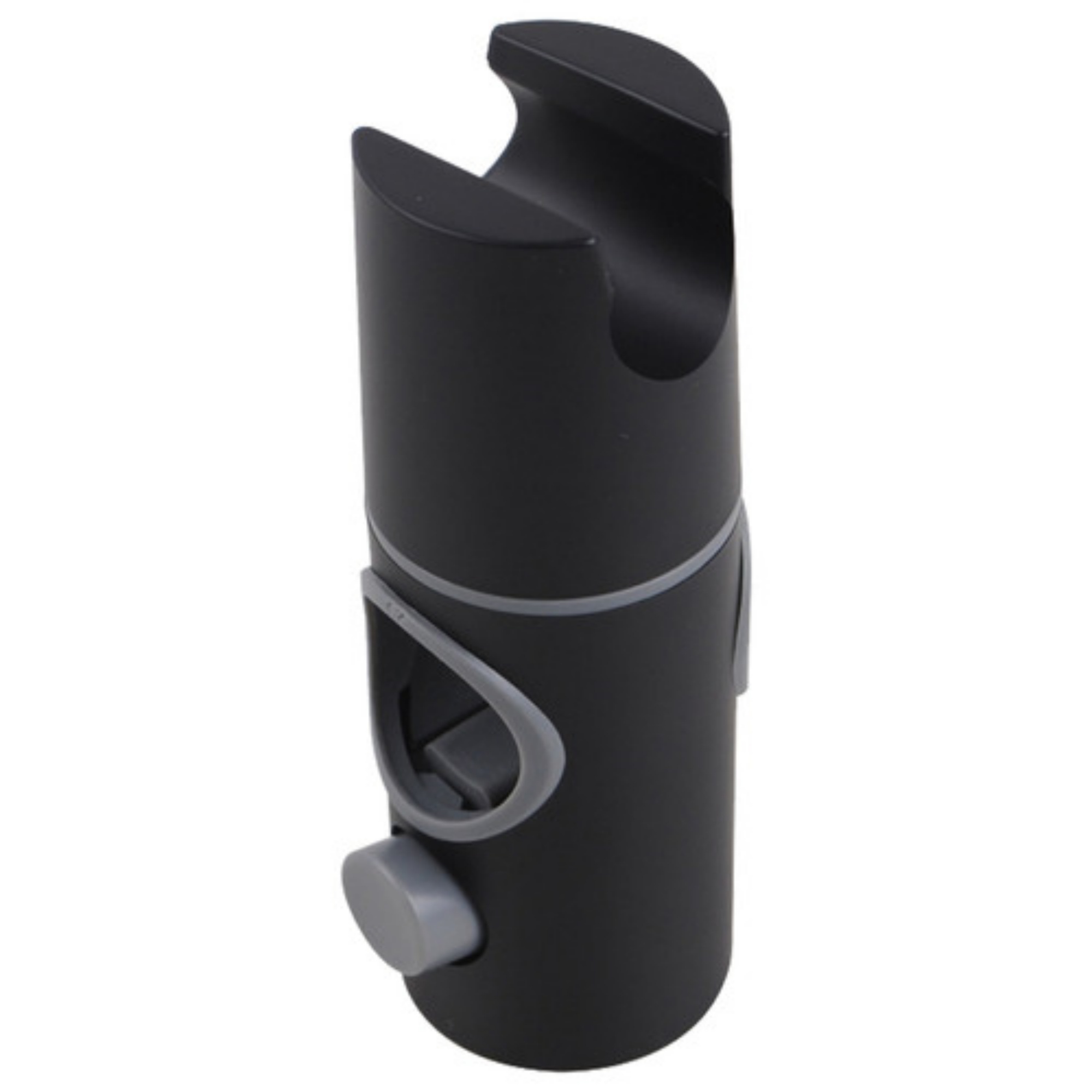 Bathroom Wall Mounted Round Gooseneck Adjustable Twin Shower Rail Body Wall Arm Shower Hose Diverter Sliding Rail Chrome/Matte Black