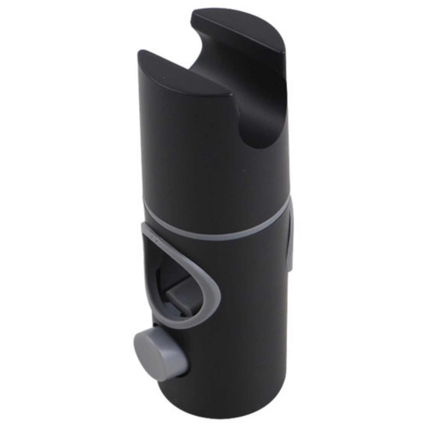 Bathroom Wall Mounted Round Gooseneck Adjustable Twin Shower Rail Body Wall Arm Shower Hose Diverter Sliding Rail Chrome/Matte Black