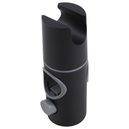 Bathroom Wall Mounted Round Gooseneck Adjustable Twin Shower Rail Body Wall Arm Shower Hose Diverter Sliding Rail Chrome/Matte Black