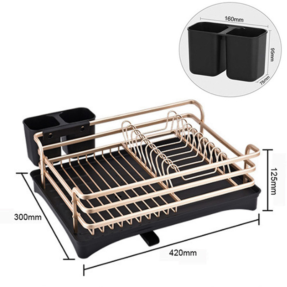 Kitchen Storage Rack Organizer Dish Drying Drainboard Basket Holder