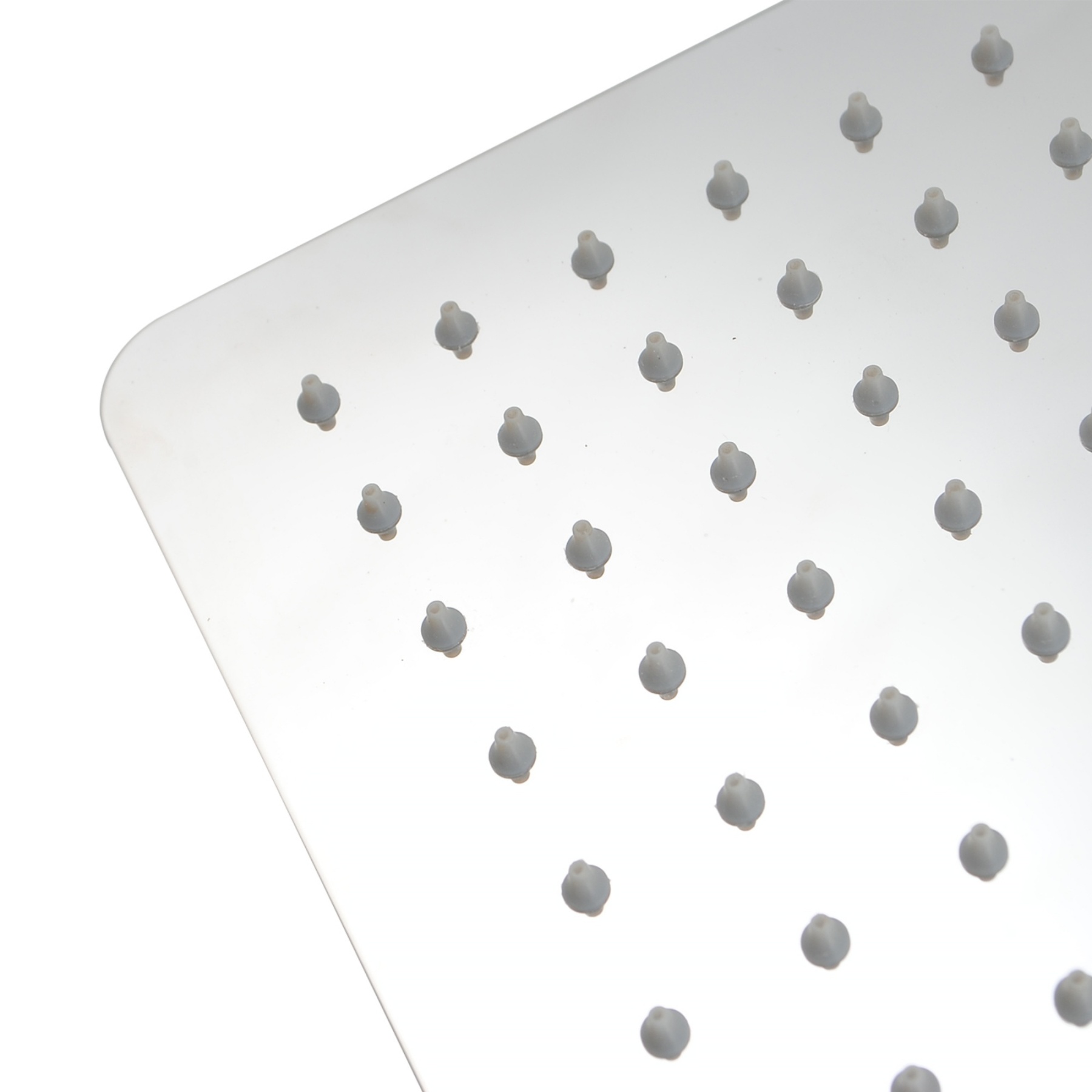 300mm 12'' Square Stainless Steel Overhead Rain Shower Head Bathroom 360° Swivel Shower Rose Silver/Black