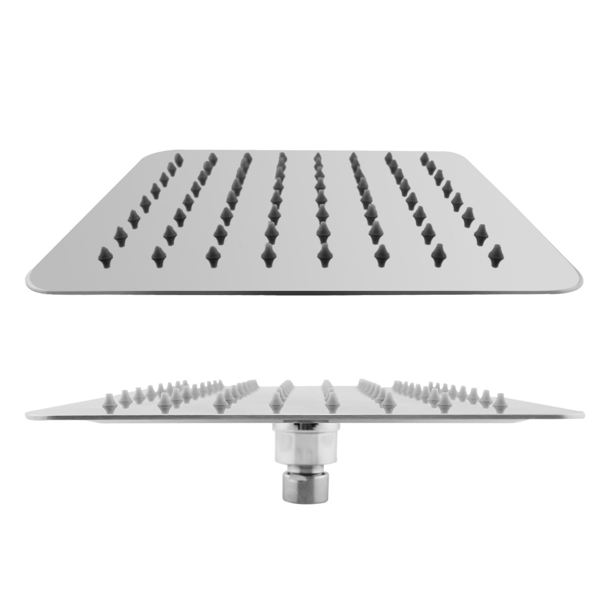 200mm 8'' Stainless Steel Square Thin Overhead Shower Head Bathroom Rainfall Shower Rose Chrome/Matte Black