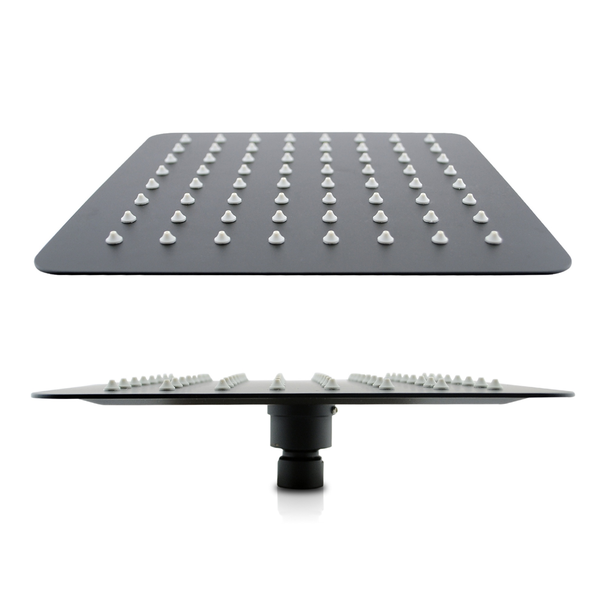 200mm 8'' Stainless Steel Square Thin Overhead Shower Head Bathroom Rainfall Shower Rose Chrome/Matte Black