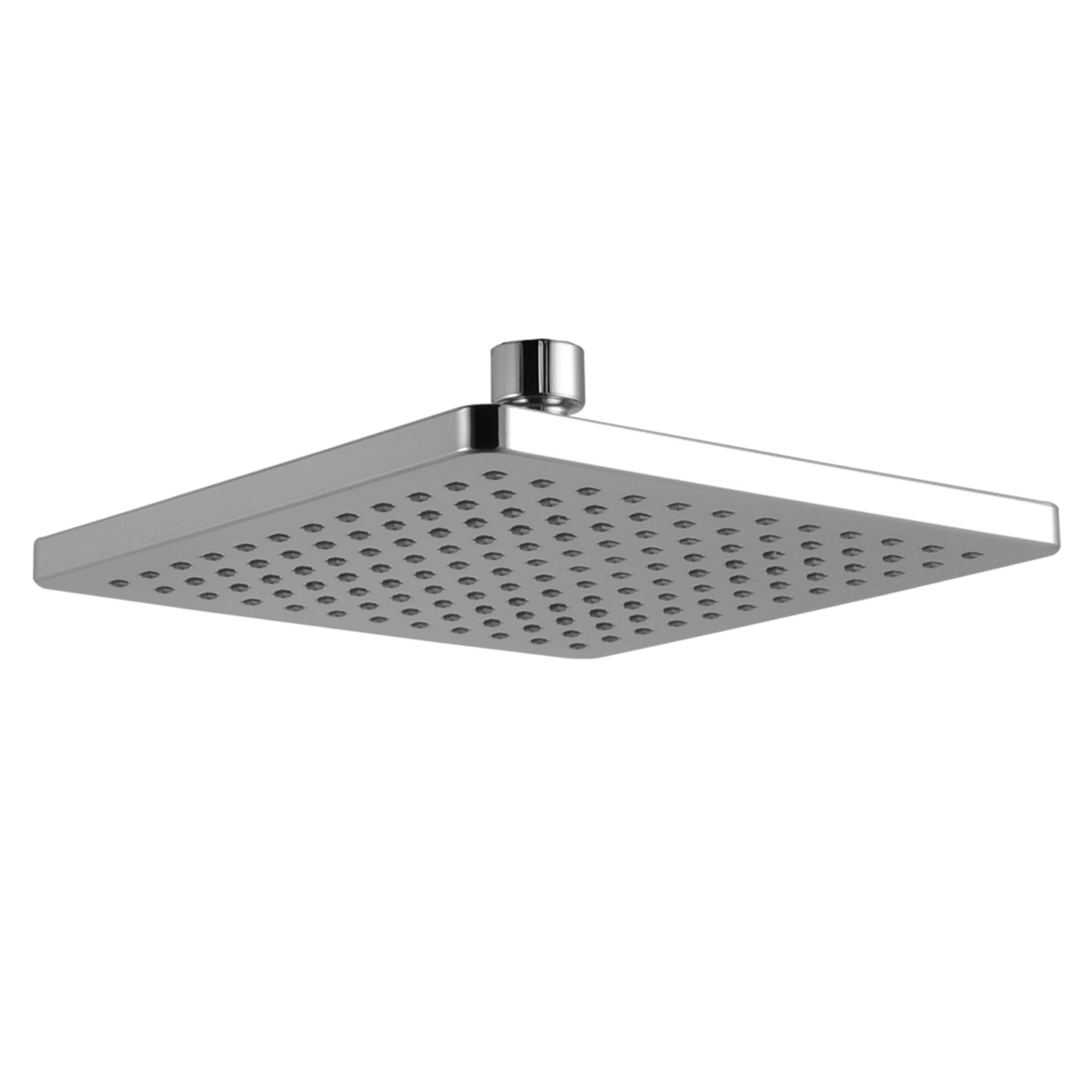 8'' 200mm Square Shower Head ABS Plastic Rainfall Bathroom Overhead Shower Head Rose Black/Chrome