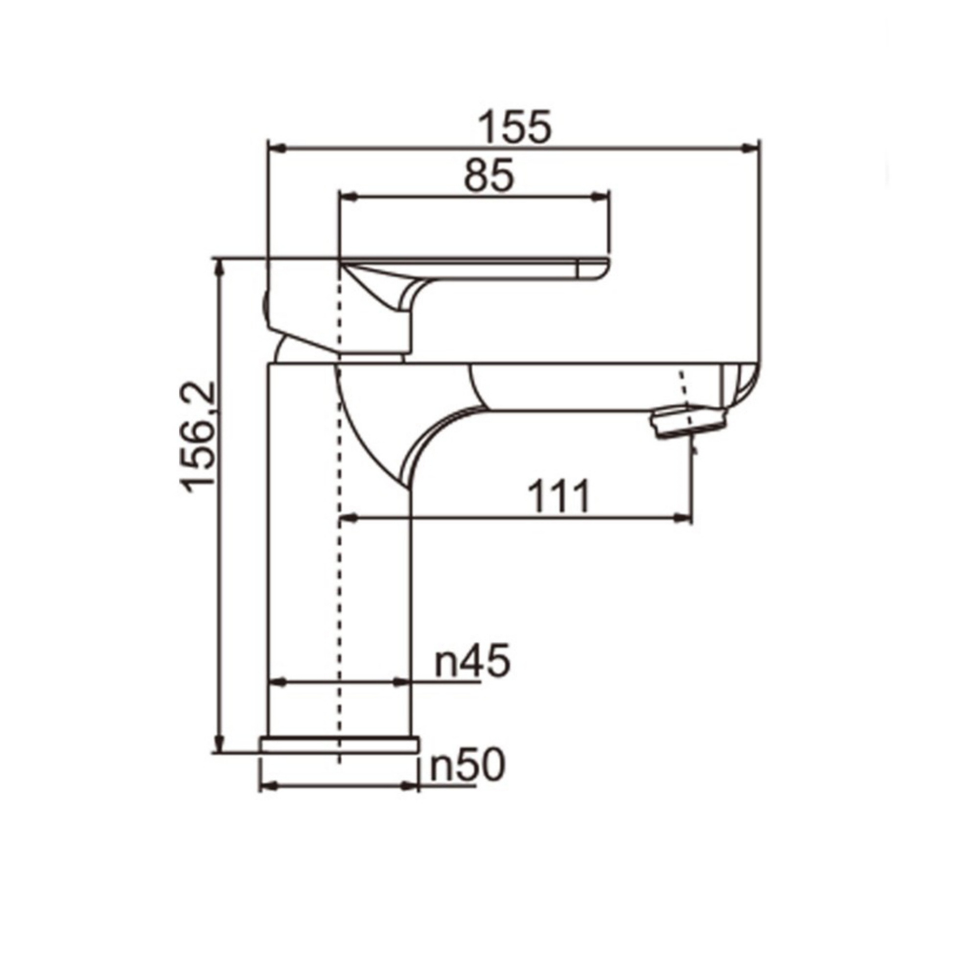 Brass Bathroom Basin Sink Mixer Tap Laundry Vanity Flick Spout Faucet Chrome/Black/White/Brushed Yellow Gold