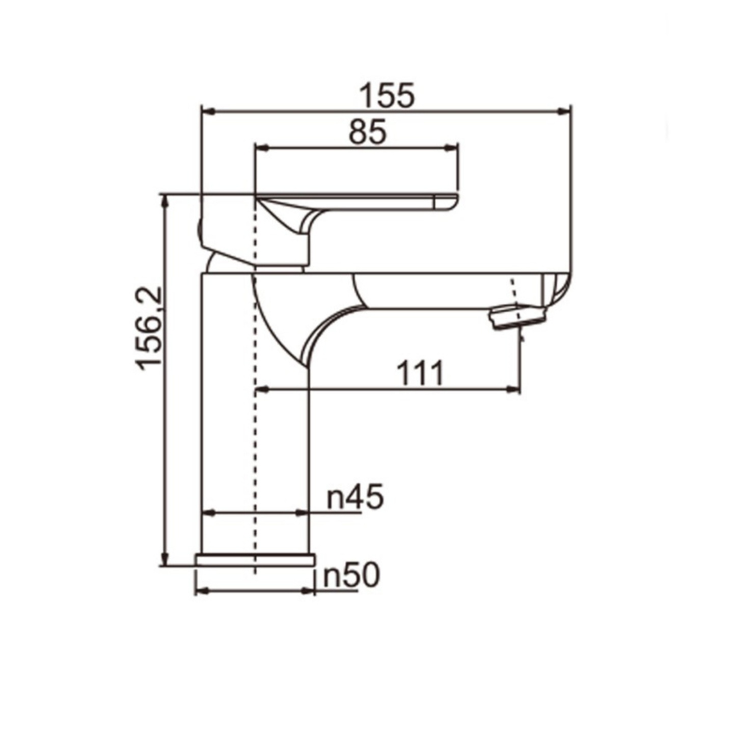 Brass Bathroom Basin Sink Mixer Tap Laundry Vanity Flick Spout Faucet Chrome/Black/White/Brushed Yellow Gold