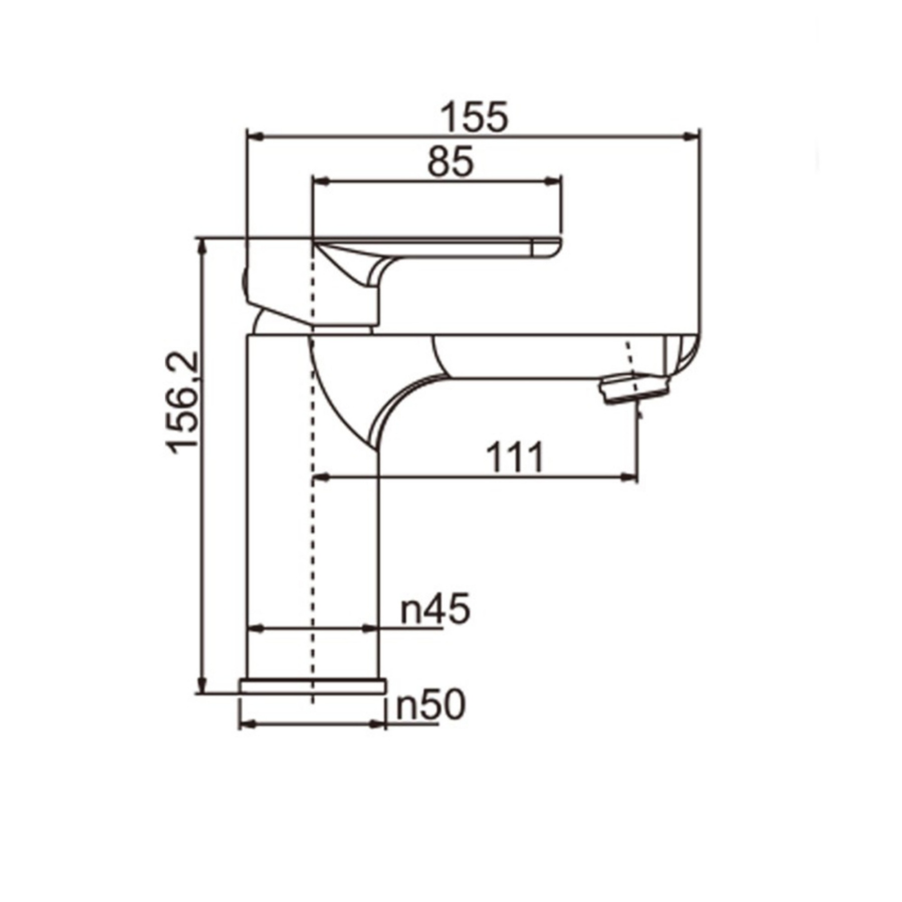 Brass Bathroom Basin Sink Mixer Tap Laundry Vanity Flick Spout Faucet Chrome/Black/White/Brushed Yellow Gold