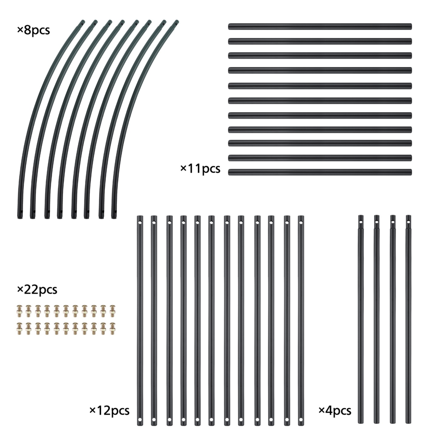 Wedding Garden Arch Without Base Party Balloon Flower Decoration Archway Climbing Plants Arbour Vine Stand Trellis White/Black/Dark Green