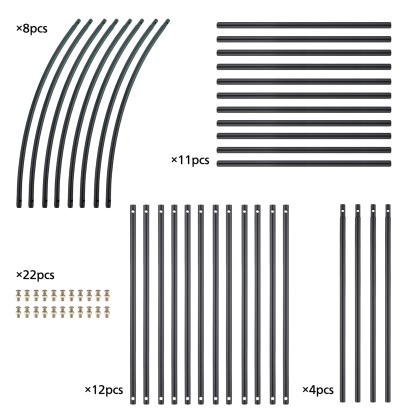 Wedding Garden Arch Without Base Party Balloon Flower Decoration Archway Climbing Plants Arbour Vine Stand Trellis White/Black/Dark Green