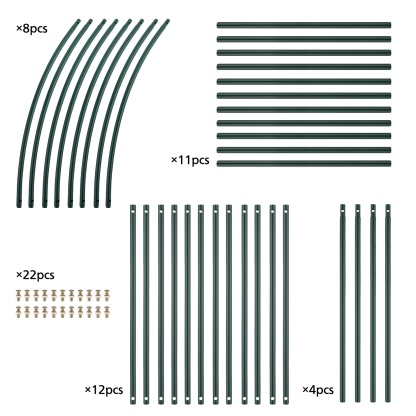 Wedding Garden Arch Without Base Party Balloon Flower Decoration Archway Climbing Plants Arbour Vine Stand Trellis White/Black/Dark Green