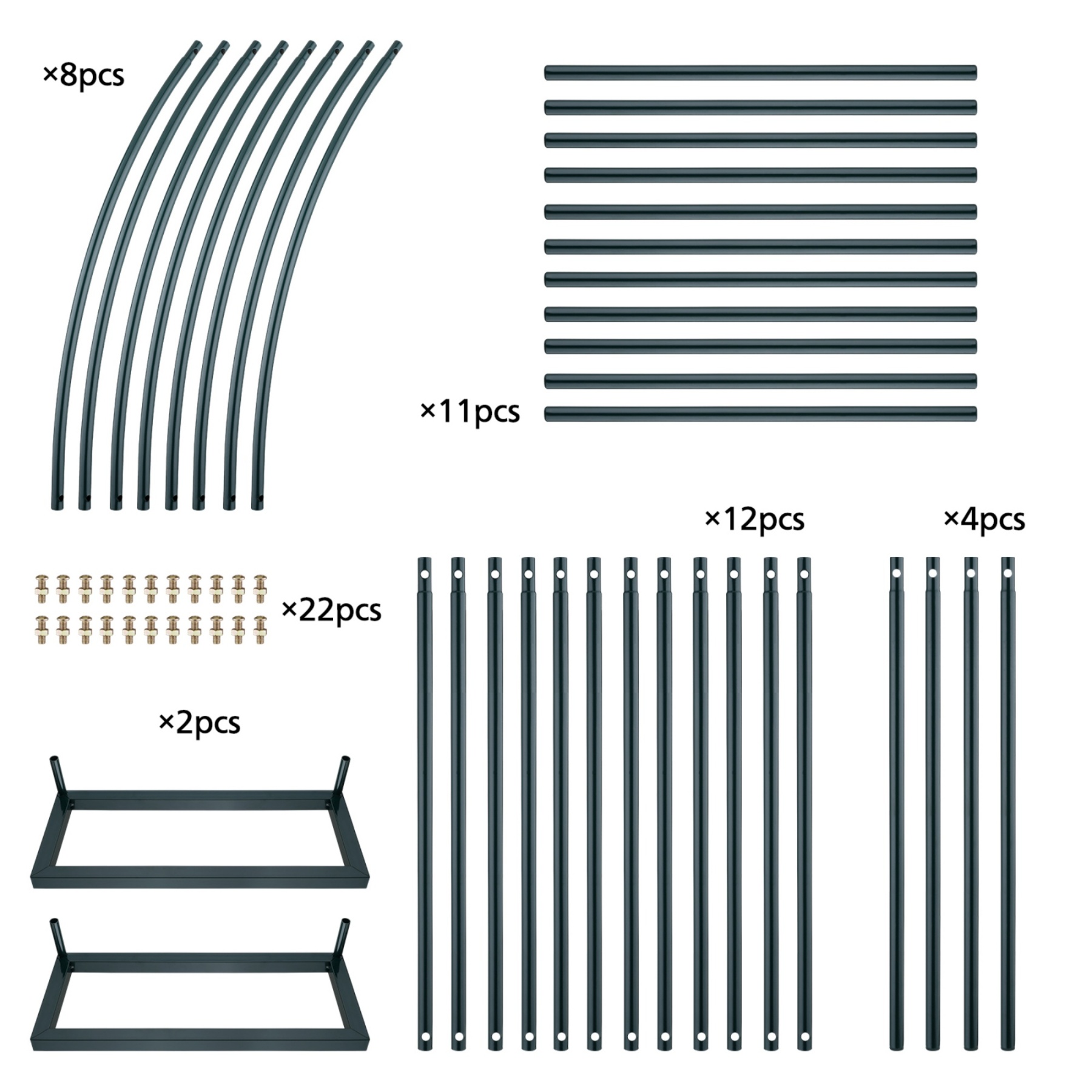 Garden Arch Wedding Party Balloon Decoration Archway Climbing Flower Plants Arbour Vine Stand Trellis White/Black/Dark Green