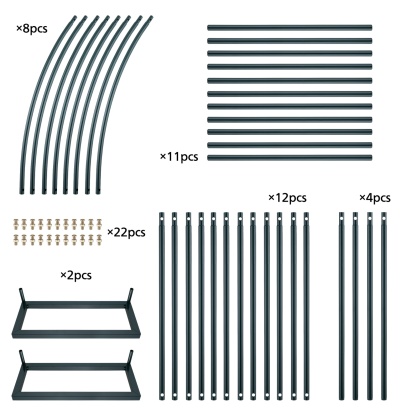 Garden Arch Wedding Party Balloon Decoration Archway Climbing Flower Plants Arbour Vine Stand Trellis White/Black/Dark Green