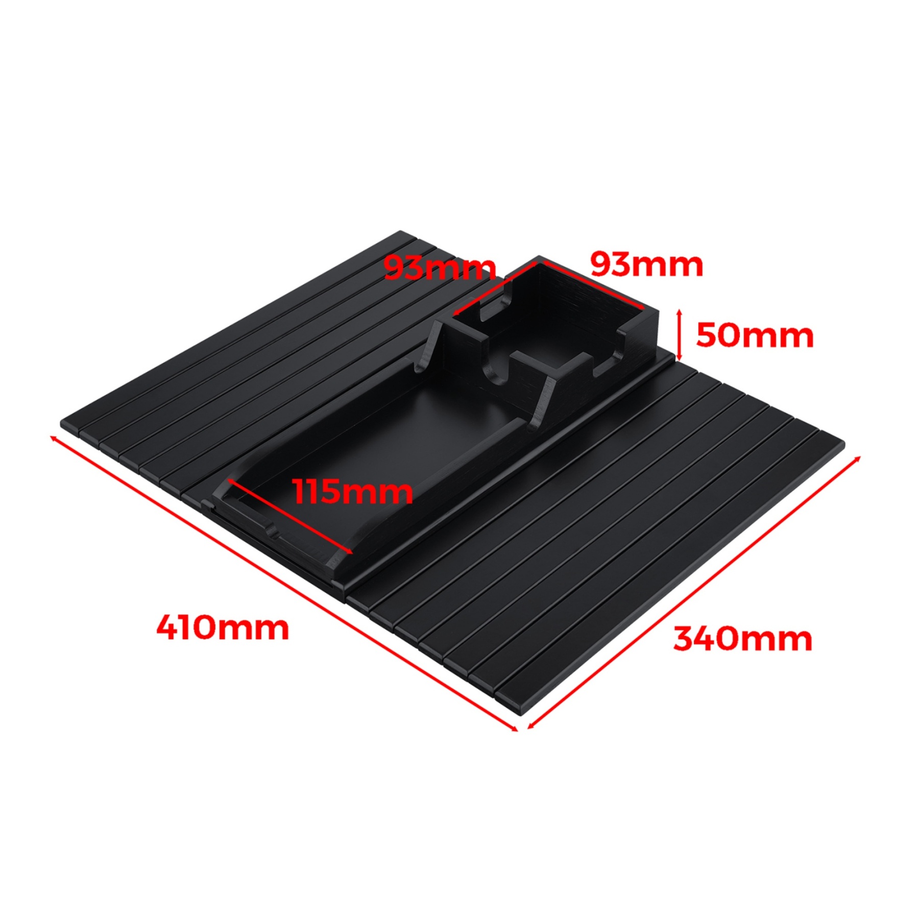 Multi-functional Bamboo Slide-Away Sofa Armrest Tray for Drinks Cellphone Remote Snacks Detachable Couch Arm Cup Holder Tray