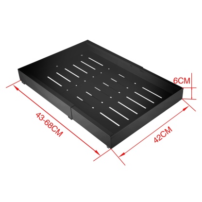 43-68cm Pull-Out Kitchen Extendable Steel Cabinet Tray Sliding Drawer Rack Holder