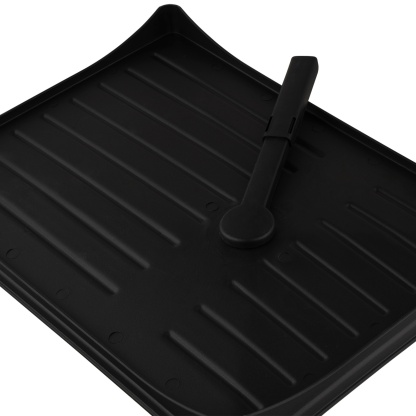 Kitchen Sink Drain Storage Rack Dish Bowl Cup Cutlery Drying Holder Black / White