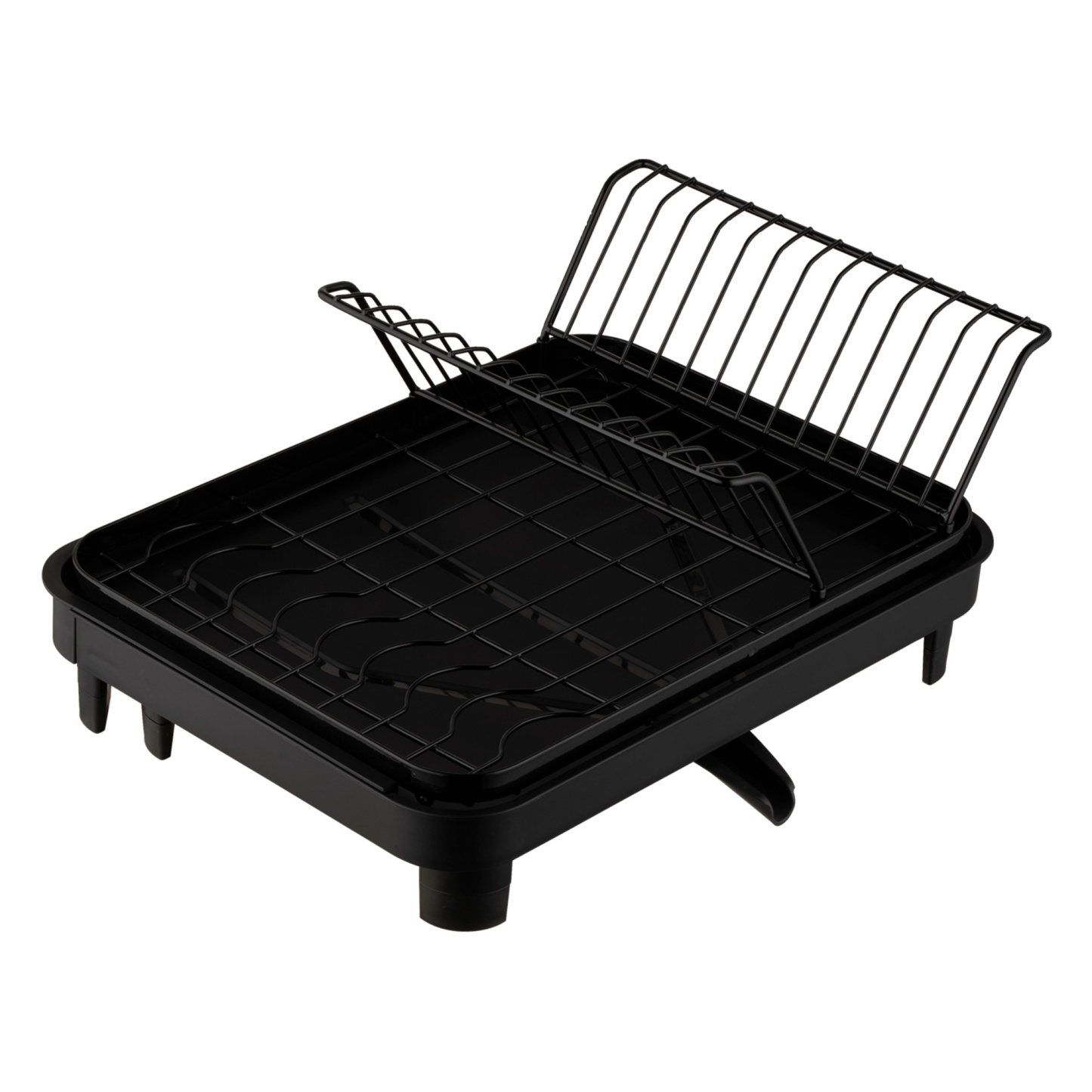Expandable Black Dish Bowl Drying Storage Rack Kitchen Dish Plate Cup Holder Drain Organizer