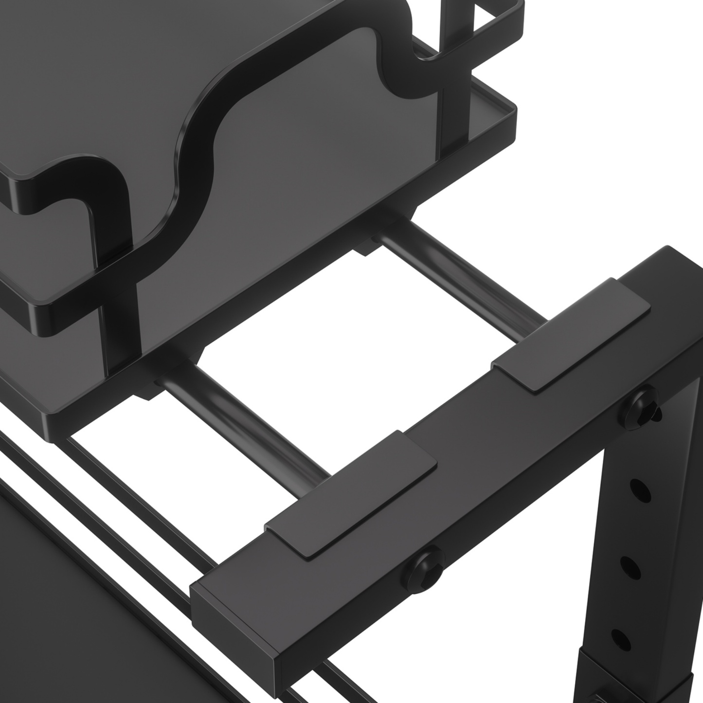 2 Tier Adjustable Height Slide-Out Under Sink Organizer Rack Kitchen Cabinet Bathroom Storage Shelf Holder White/Black