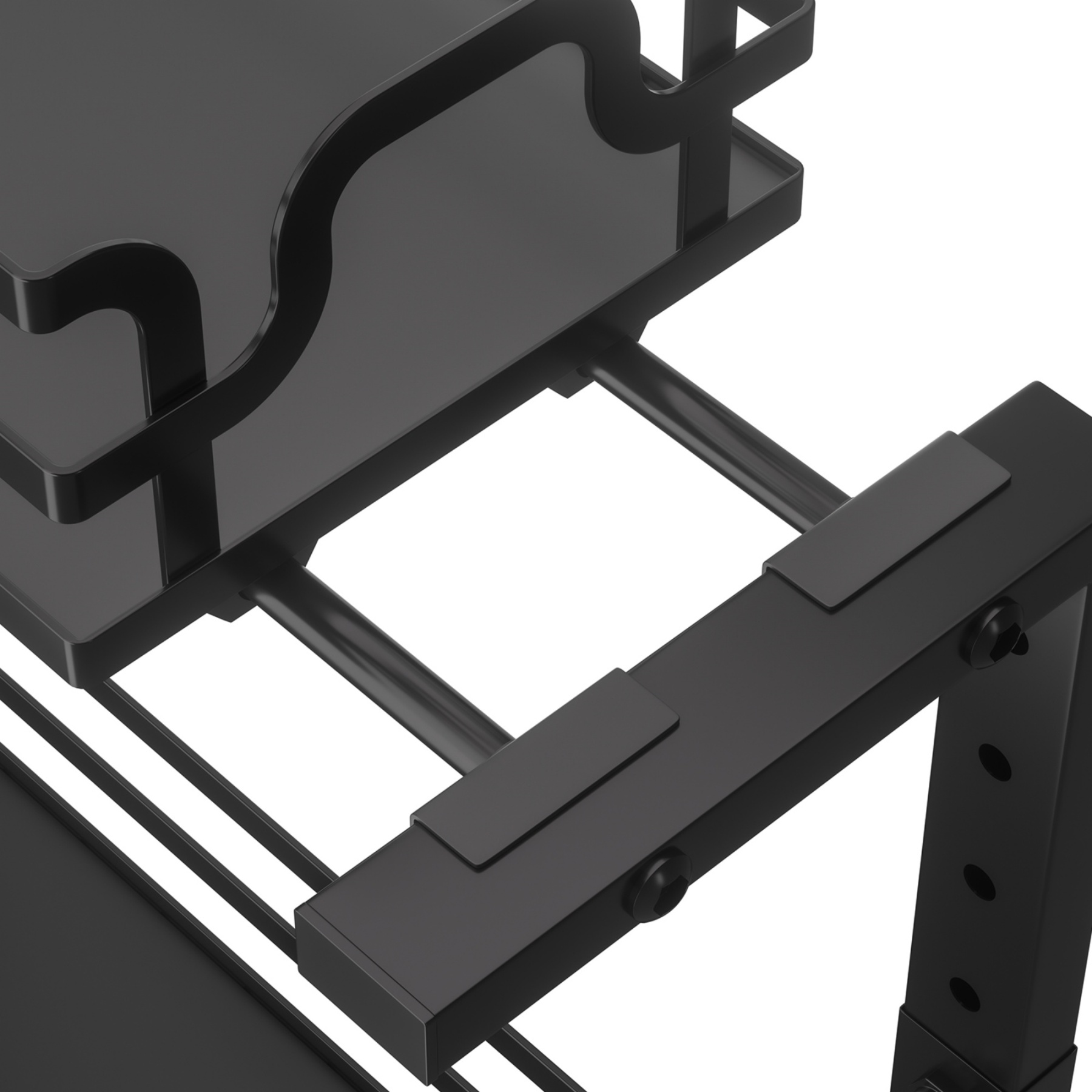 2 Tier Adjustable Height Slide-Out Under Sink Organizer Rack Kitchen Cabinet Bathroom Storage Shelf Holder White/Black