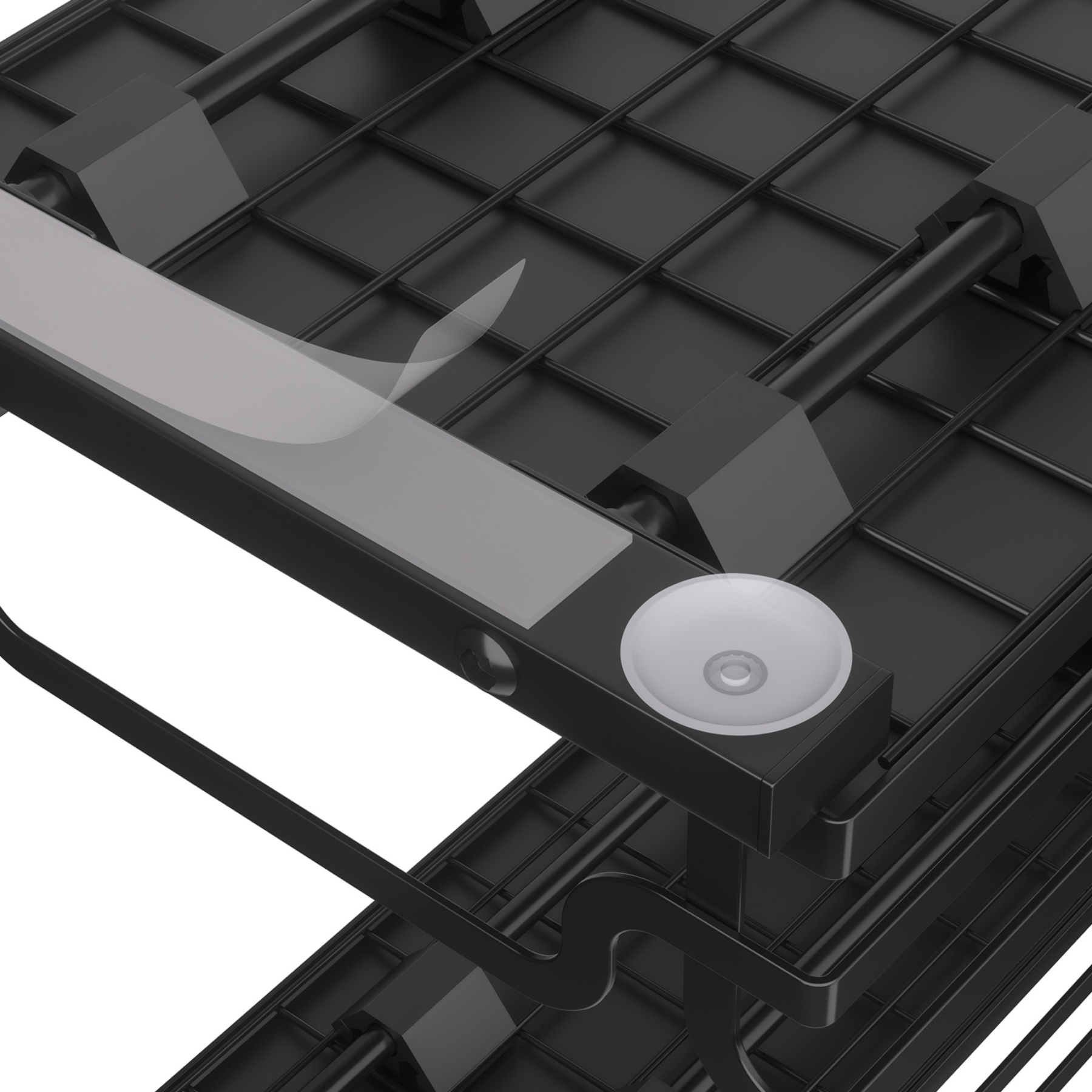 2 Tier Adjustable Height Slide-Out Under Sink Organizer Rack Kitchen Cabinet Bathroom Storage Shelf Holder White/Black