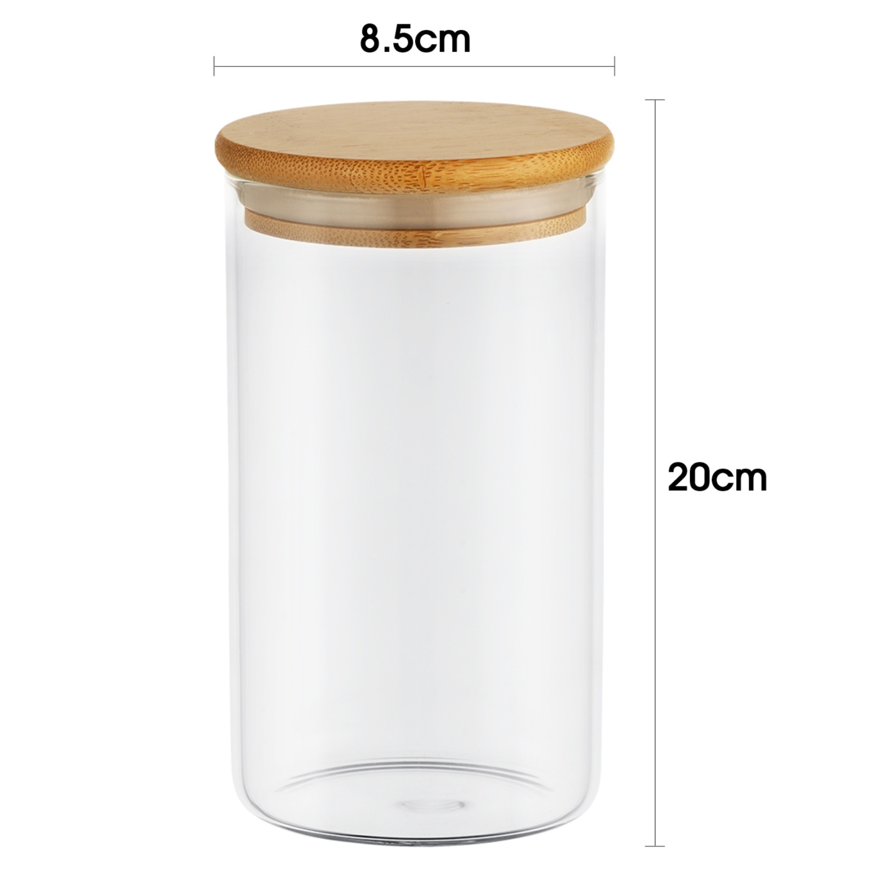 3PCs 750ml Airtight Glass Preserving Jars Candy Tea Coffee Bean Storage Container Bottle