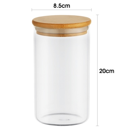 3PCs 750ml Airtight Glass Preserving Jars Candy Tea Coffee Bean Storage Container Bottle
