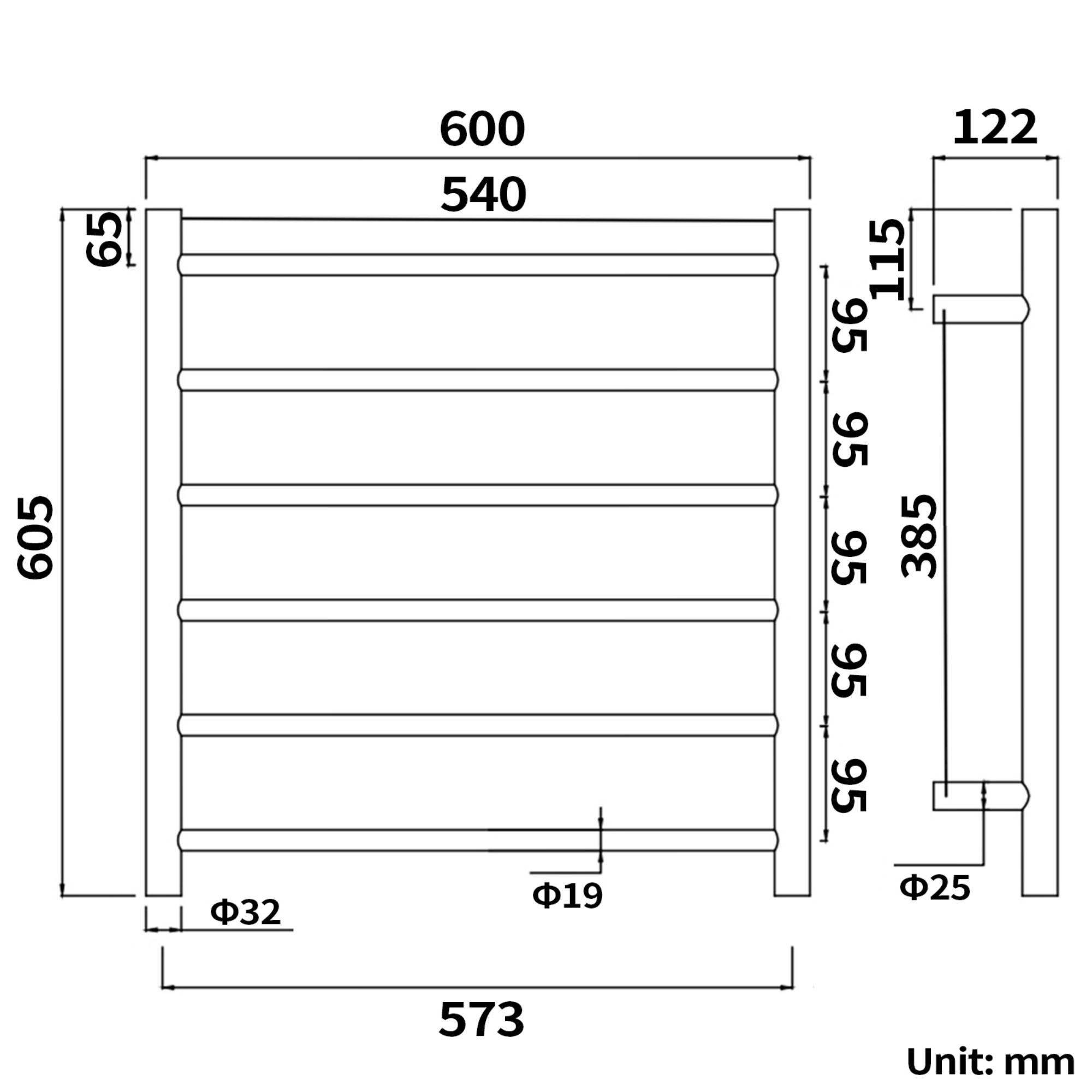 Round Aluminum Electric Heated Towel Rail Rack 6 Bars Bathroom Wall Mounted Warmer Towel Dryer Holder Hanger Silver/Black/Brushed Yellow Gold