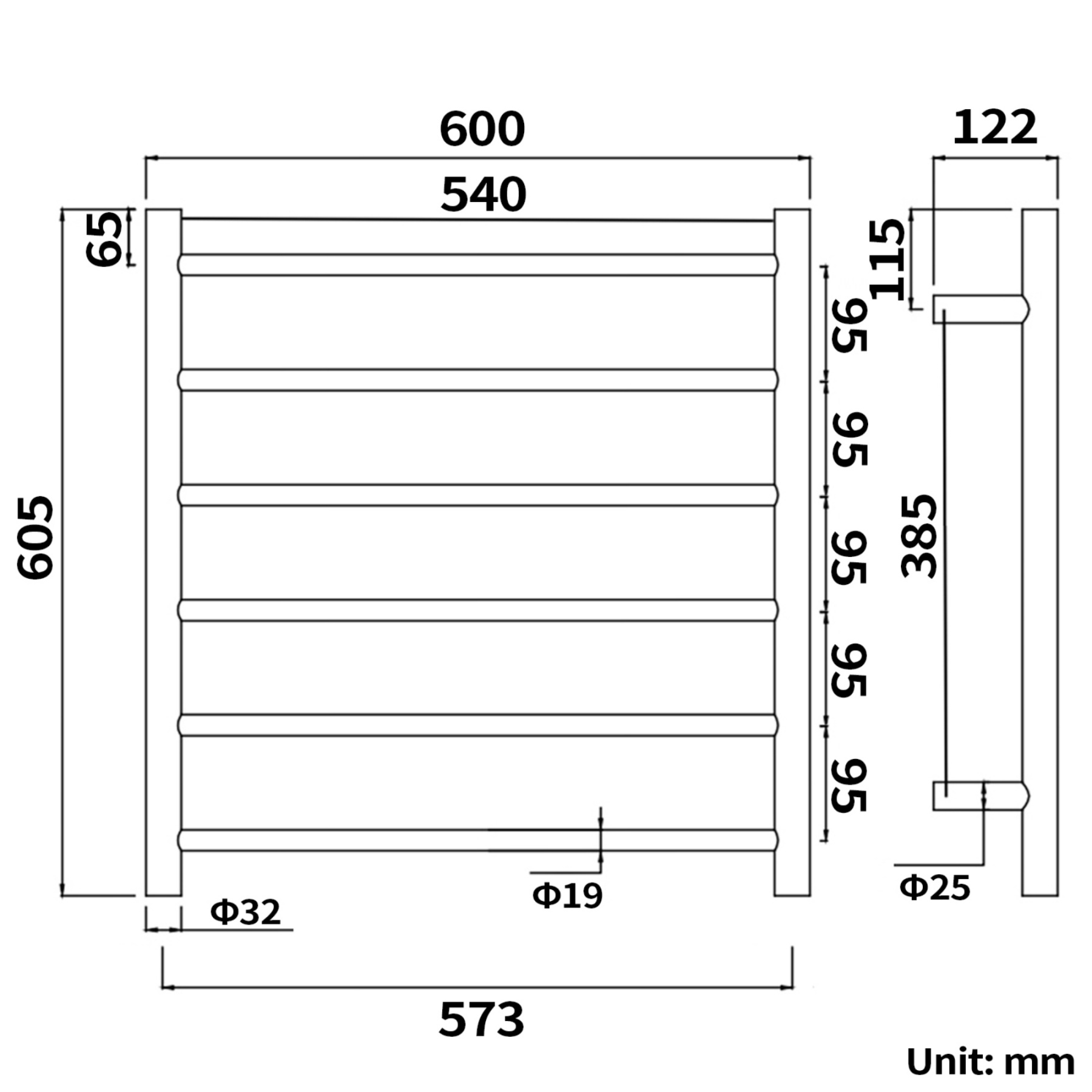 Round Aluminum Electric Heated Towel Rail Rack 6 Bars Bathroom Wall Mounted Warmer Towel Dryer Holder Hanger Silver/Black/Brushed Yellow Gold
