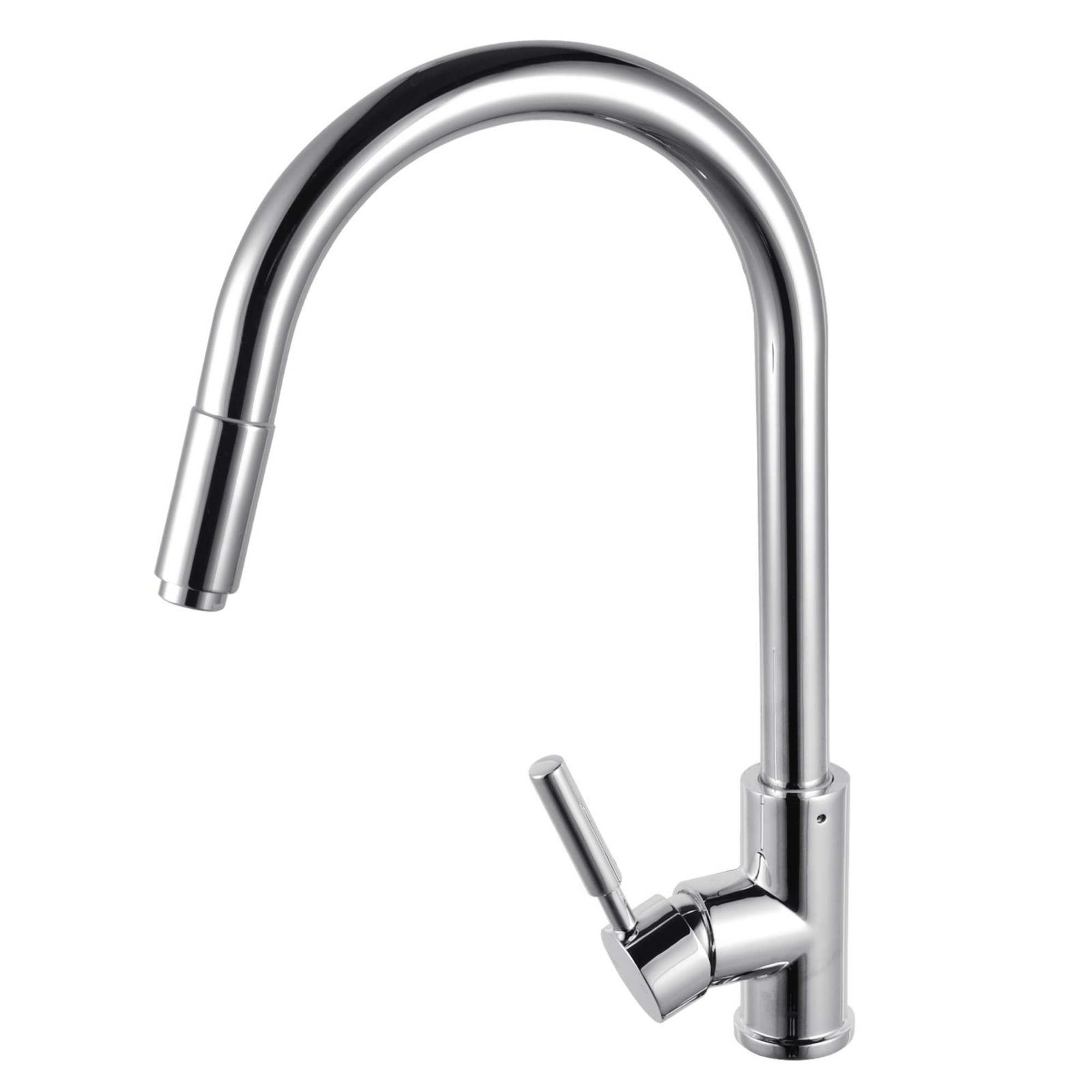 360° Swivel Pull Out Spout Kitchen Mixer Tap Kitchen Basin Sink Faucet Chrome / Matte Black / Brushed Yellow Gold