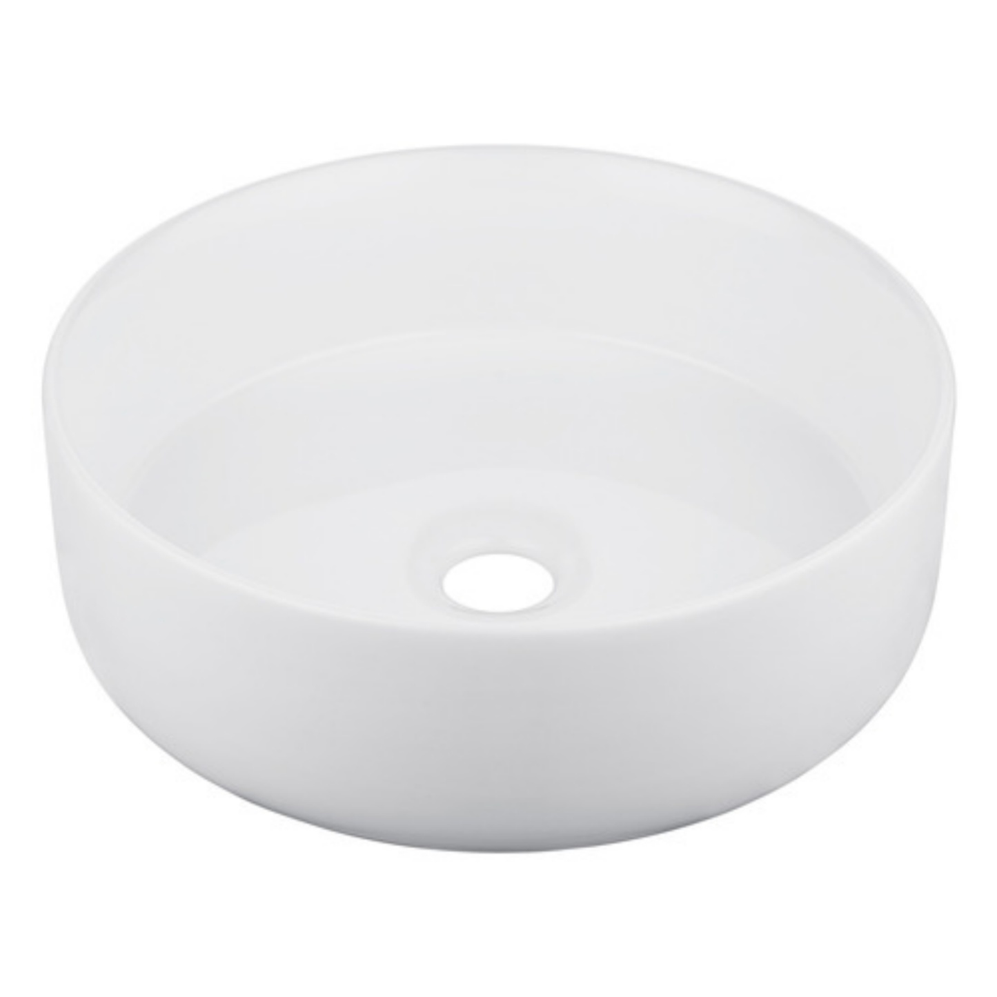 350mm Above Counter Round Ceramic Basin Vanity Bathroom Laundry Hand Wash Sink Bowl Gloss White