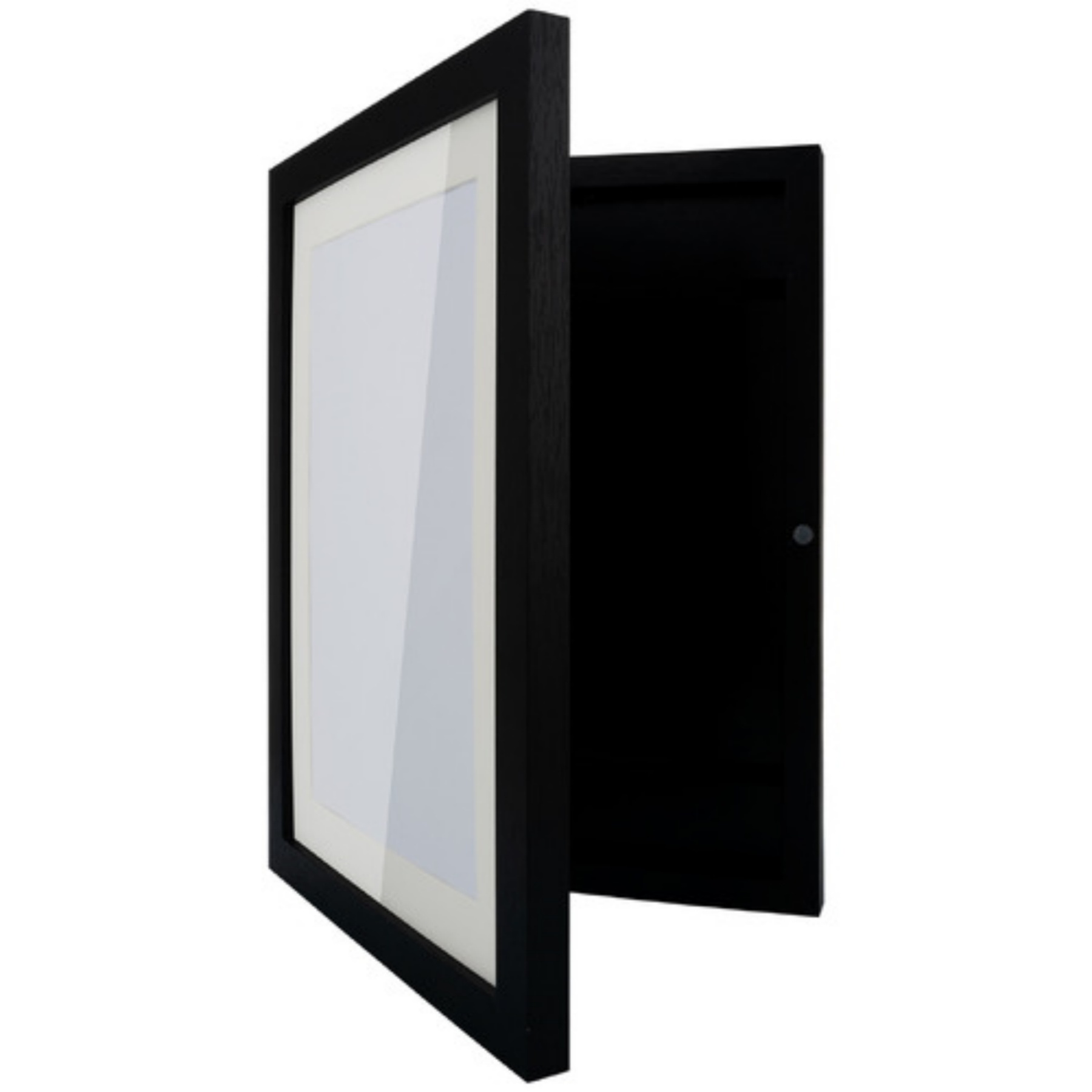 A4 2PCs Wooden Kids Artwork Frames Children Art Projects Display Frames Black / Light Timber / White