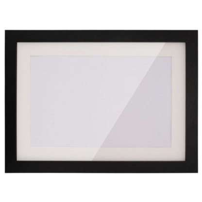 A4 2PCs Wooden Kids Artwork Frames Children Art Projects Display Frames Black / Light Timber / White