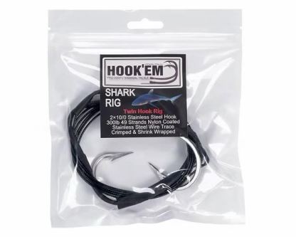 Hook'em Shark Rig 300lb single/doubble hook