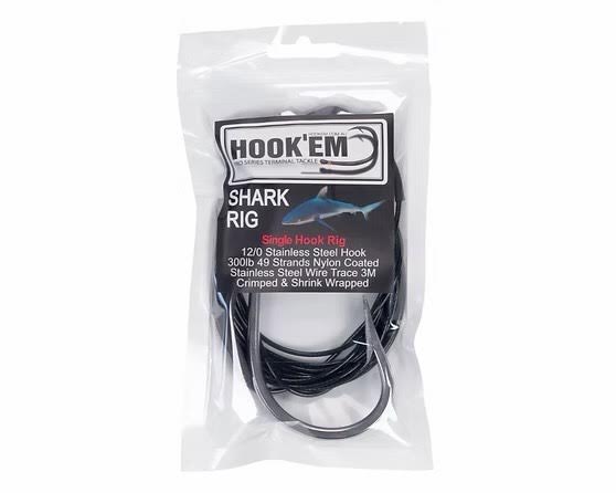 Hook'em Shark Rig 300lb single/doubble hook