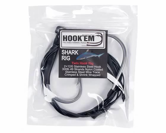 Hook'em Shark Rig 300lb single/doubble hook