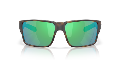 Costa Del Mar Polarised Sunglasses 06S9080 Reefton Pro Matte Tortoise w/ Green Mirror 580G