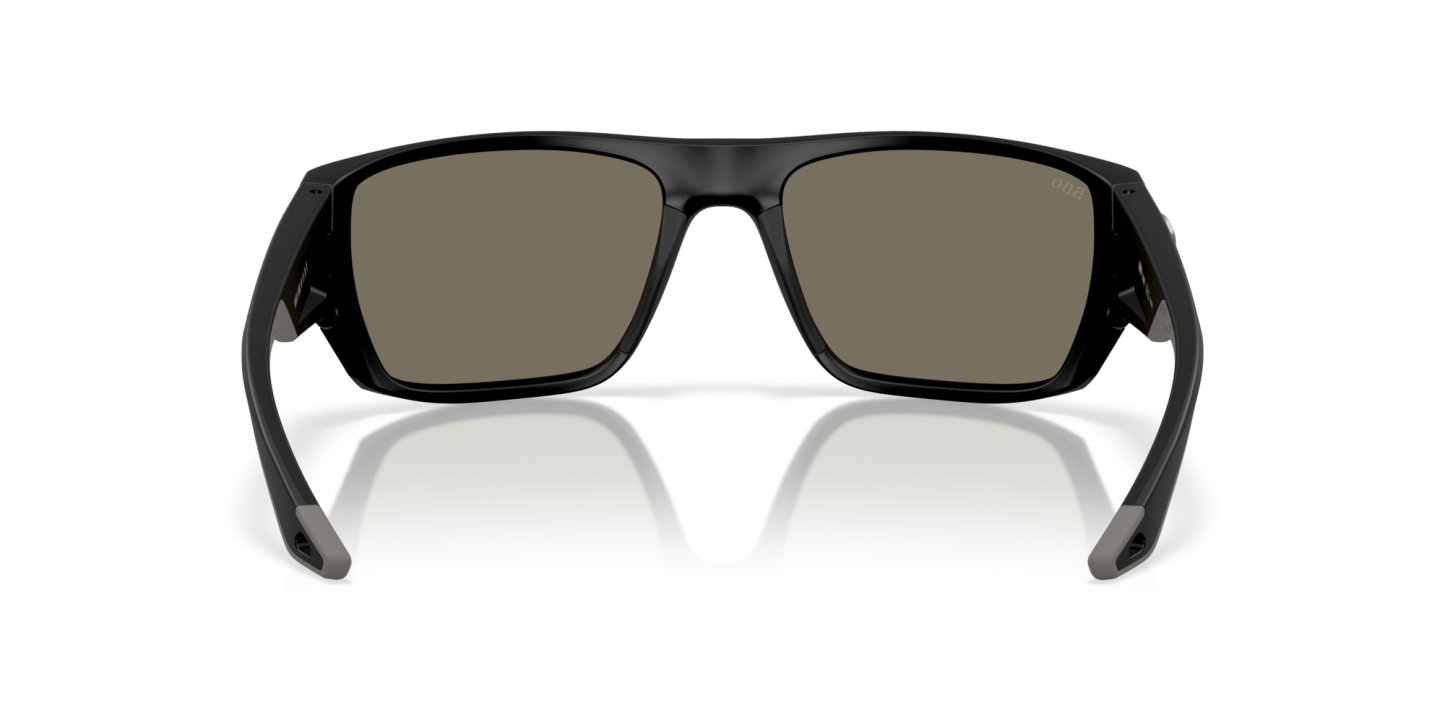 Costa Del Mar Polarised Sunglasses 06S9118 Finlet Matte Black w/ Blue Mirror 580G