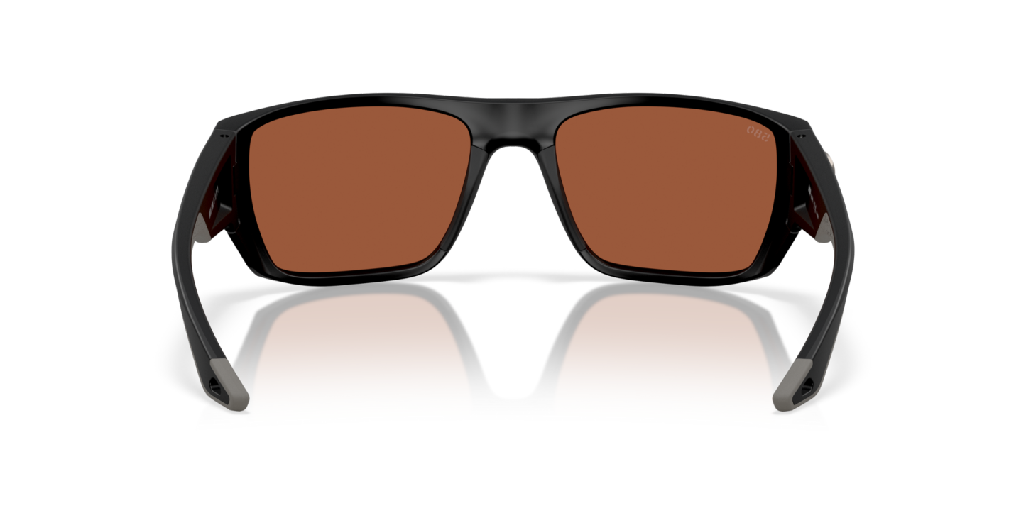 Costa Del Mar Polarised Sunglasses 06S9118 Finlet Matte Black w/ Green Mirror 580G