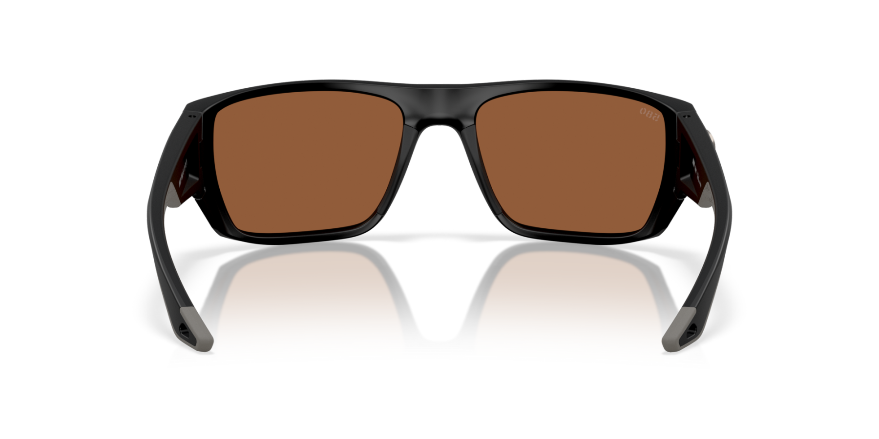 Costa Del Mar Polarised Sunglasses 06S9118 Finlet Matte Black w/ Copper Silver Mirror 580G