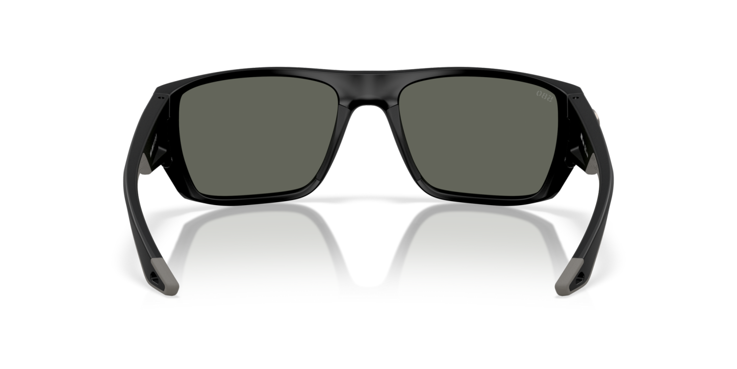 Costa Del Mar Polarised Sunglasses 06S9118 Finlet Matte Black w/ Gray 580G
