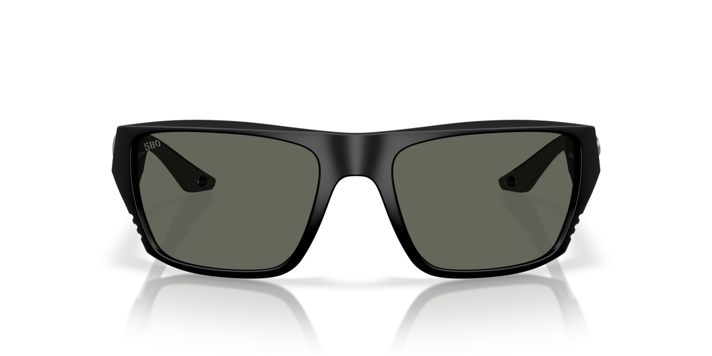 Costa Del Mar Polarised Sunglasses 06S9118 Finlet Matte Black w/ Gray 580G