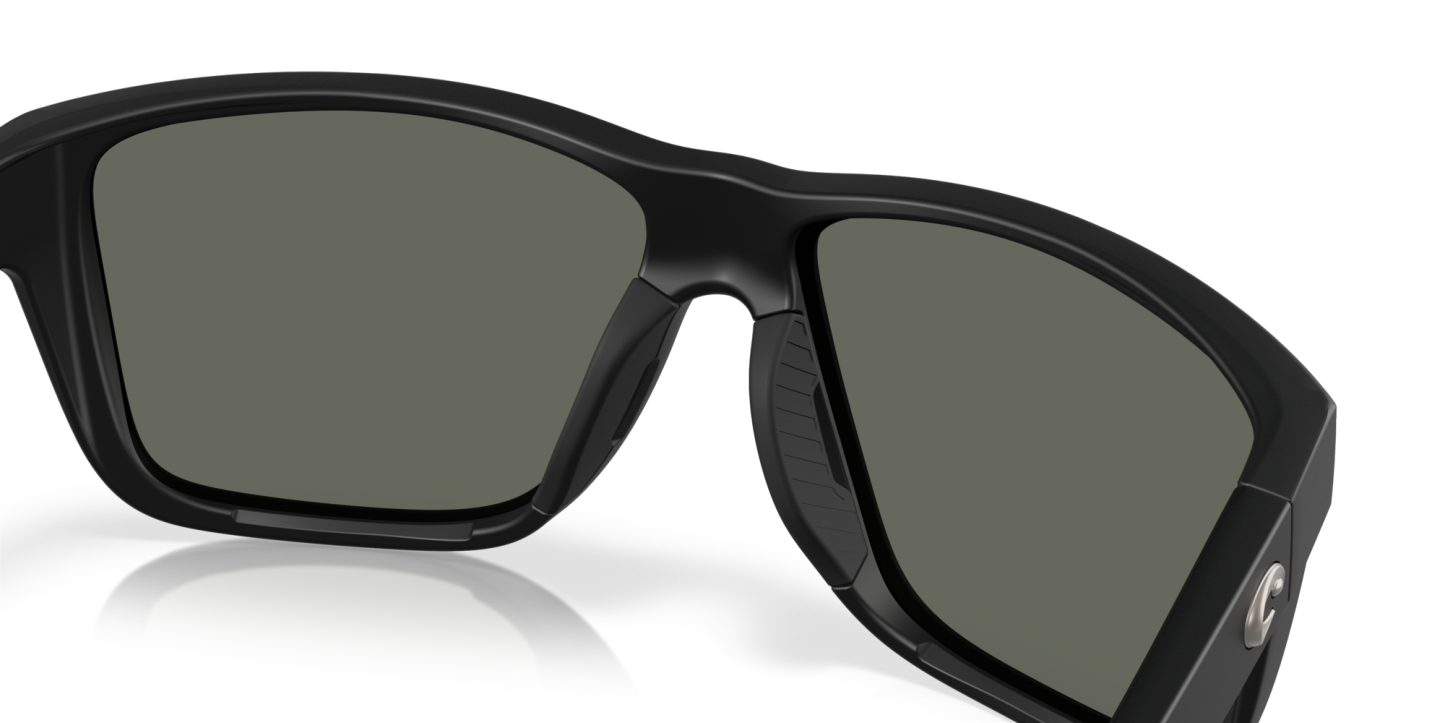 Costa Del Mar Polarised Sunglasses 06S9120 Broadbill II Matte Black w/ Gray 580G