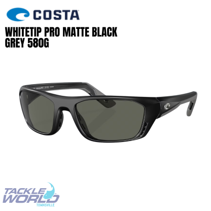 Costa WhiteTip Sunglasses Matte Grey, Grey Lens 580G
