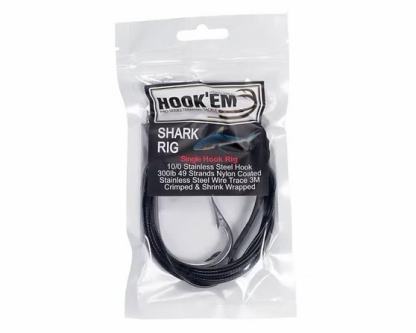 Hook'em Shark Rig 300lb single/doubble hook
