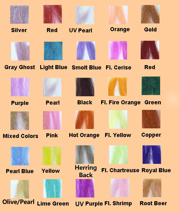 Todd Fishing Solutions: Krystal Flash Fly Tying Material-Otto's  Tackle World