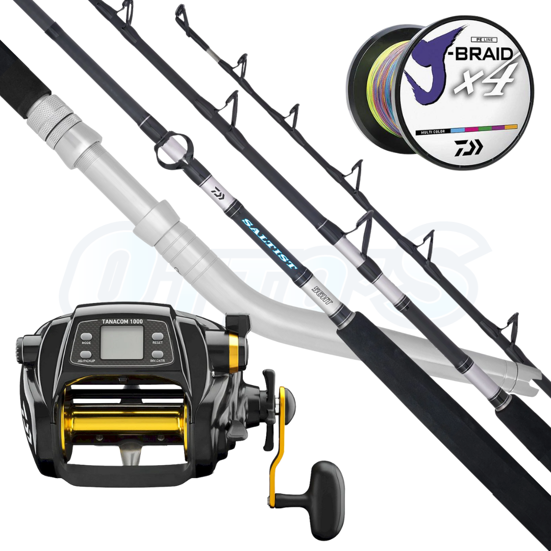 Tanacom 1000 and Saltist 64HT Daiwa Electric Deepdrop Combo