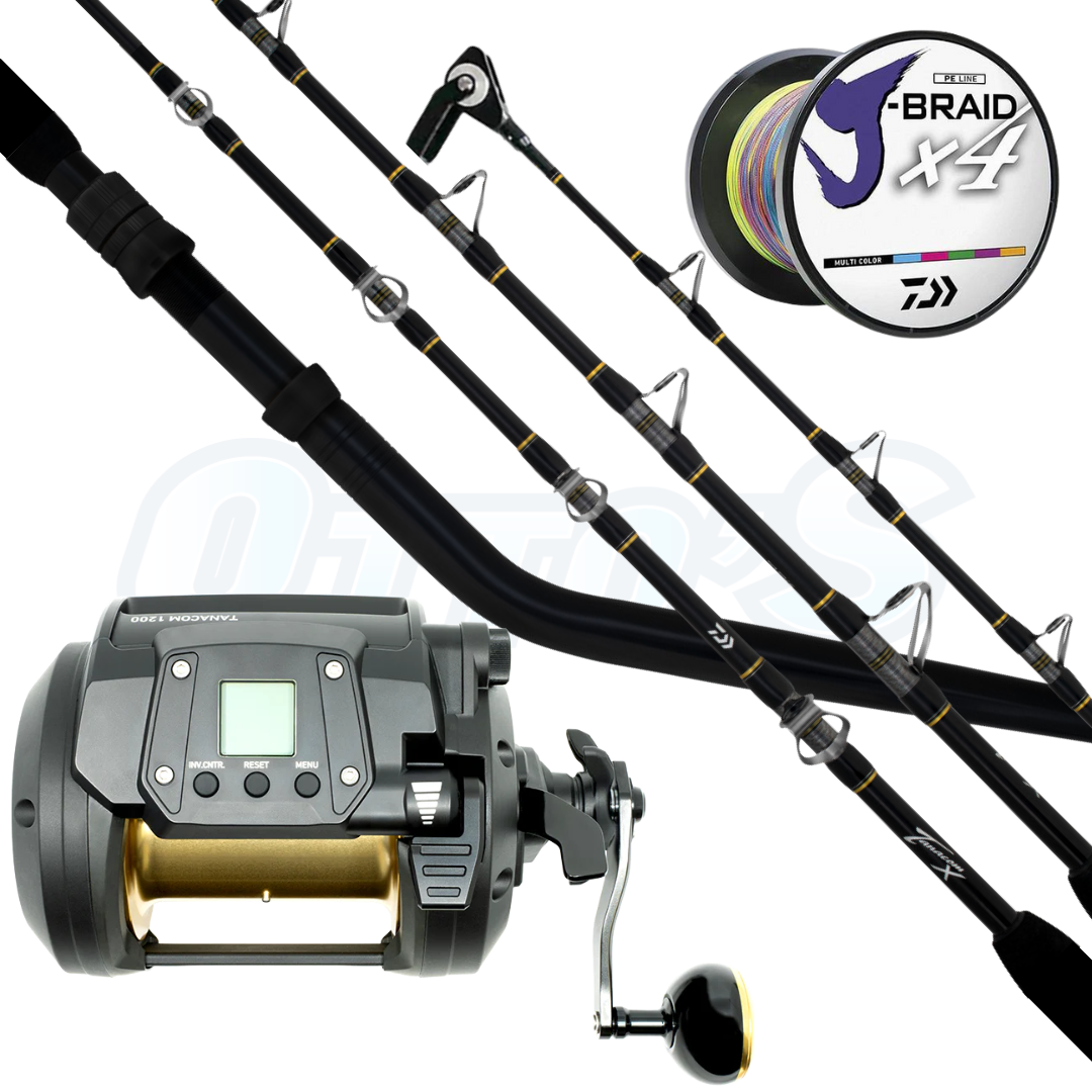 Daiwa Tanacom 1200 Deep Drop Combo's with Tanacom X 54XHST (Swivel Tip) Rods